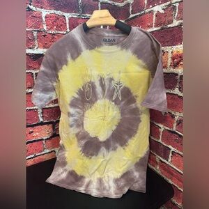 NEW Gildan Yellow & Brown T-Shirt w/ Beach Design Size M Bust 19” Item #PHK363